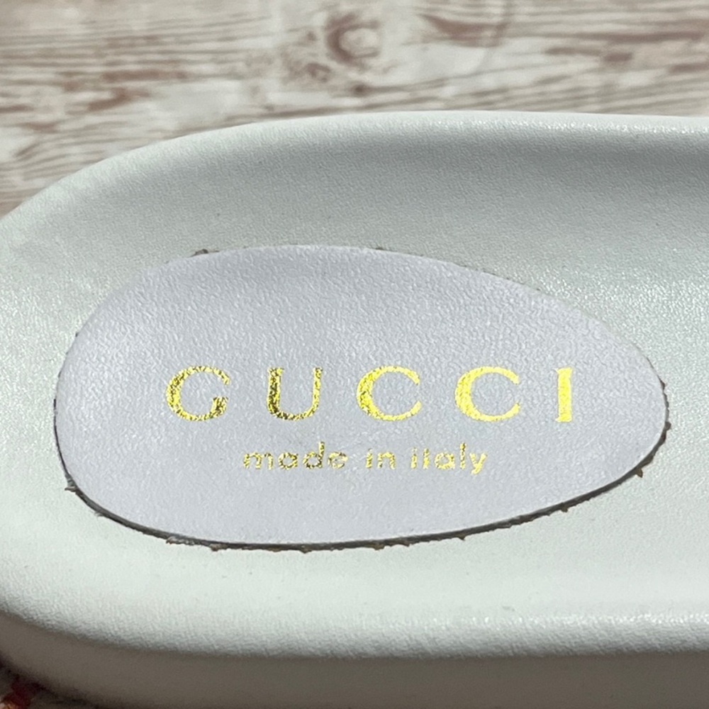 Gucci Angelina Embroidered Colorful Logo
Platform Sandals Size 40 - Picture 3 of 14